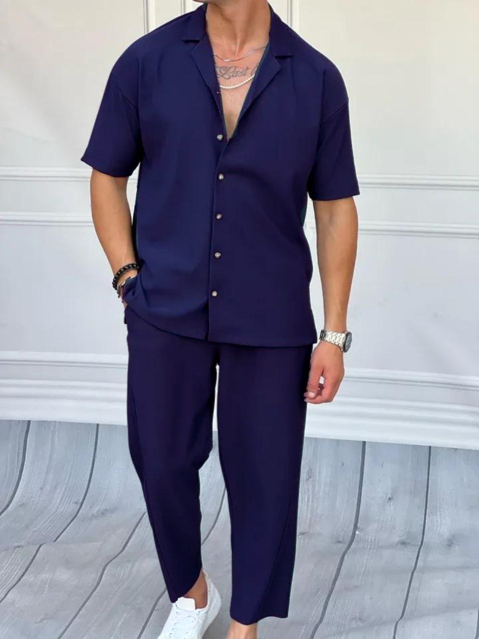 Ensemble Lin Chemise + pantalon