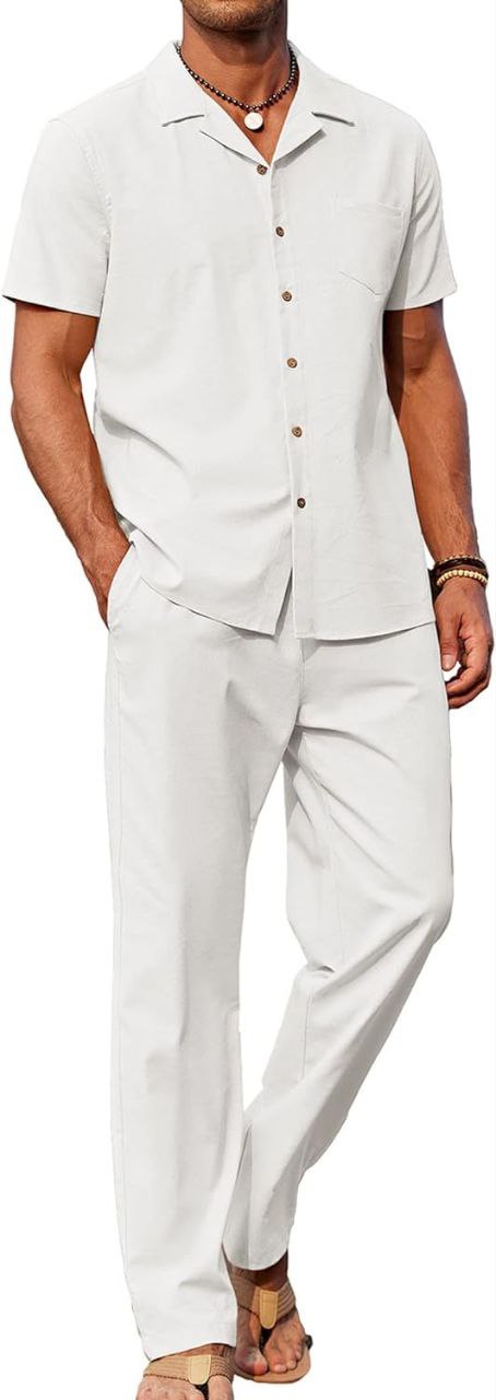 Ensemble Lin Chemise + pantalon