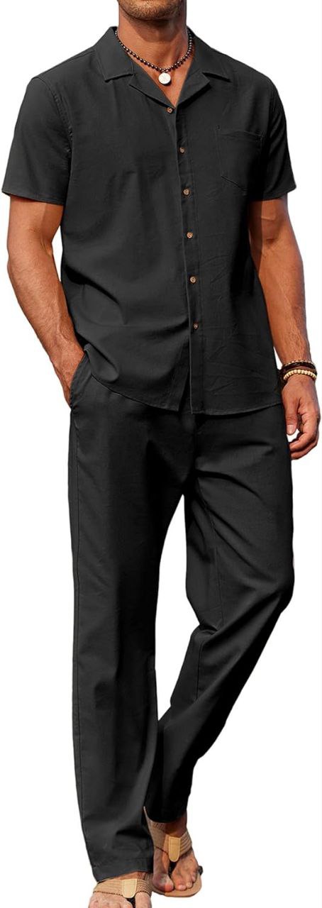 Ensemble Lin Chemise + pantalon