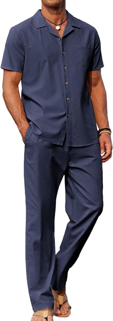 Ensemble Lin Chemise + pantalon