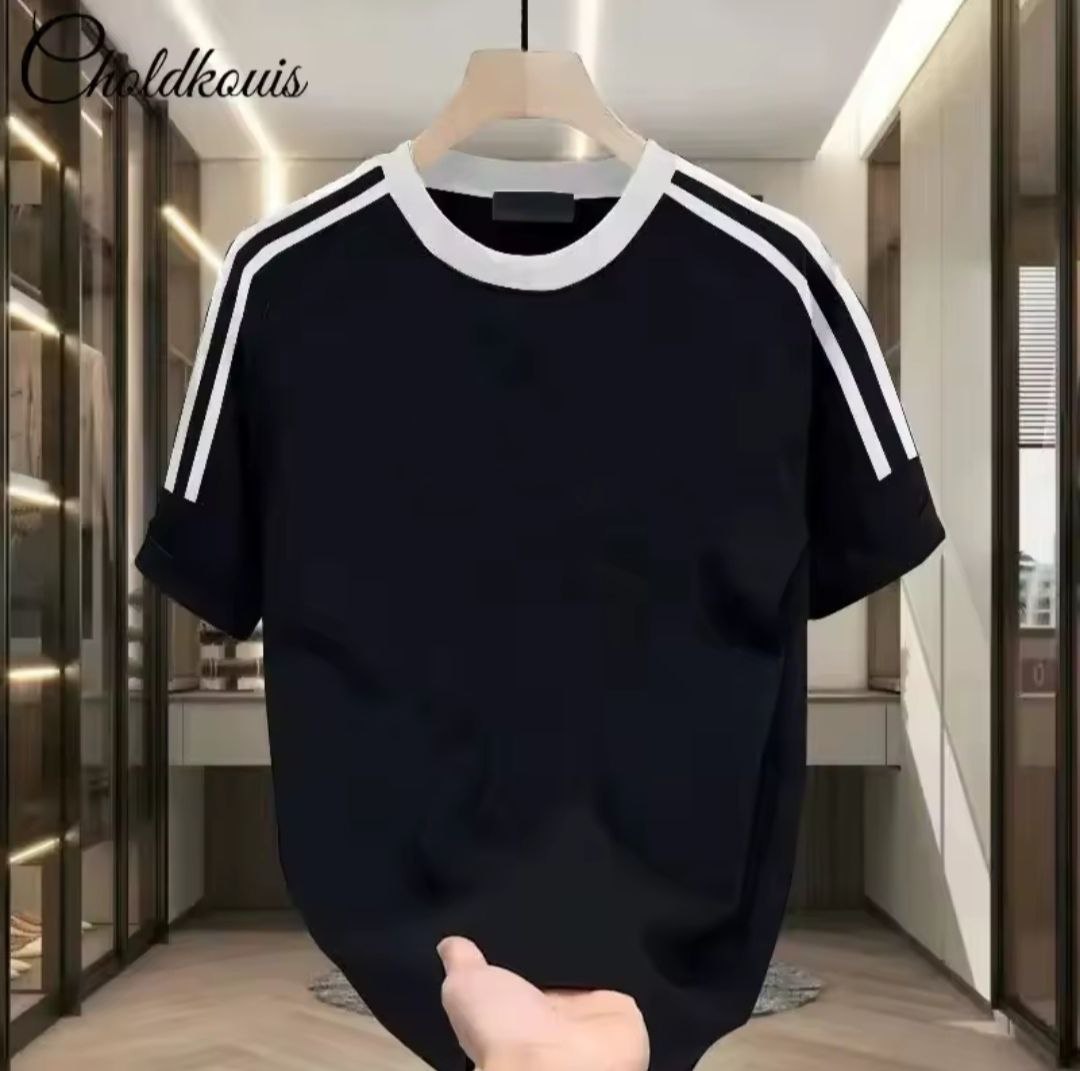 T-shirt noir 3-bond demi oversise